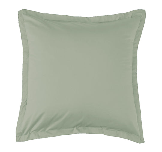 Oxford 300TC Crisp Cotton Percale Tailored European Pillowcase Leafy Sage