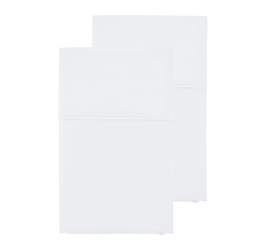 Oxford 300TC Crisp Cotton Percale Fitted Combo Range Pure White