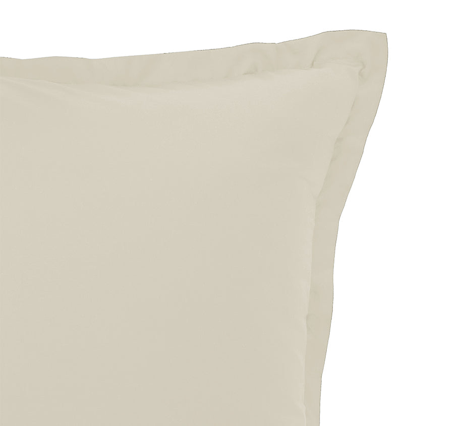 Oxford 300TC Crisp Cotton Percale Tailored European Pillowcase Sandstone