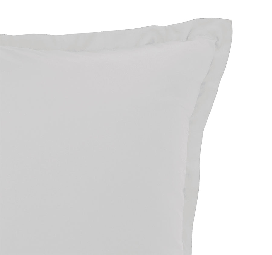 Oxford 300TC Crisp Cotton Percale Tailored European Pillowcase Warm Silver