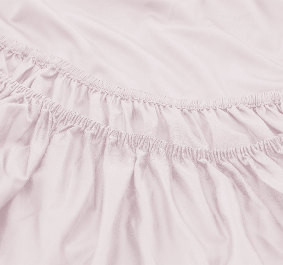 Signature 500TC Classic Egyptian Cotton Mega Fitted or Flat Sheet Range Blush Pink