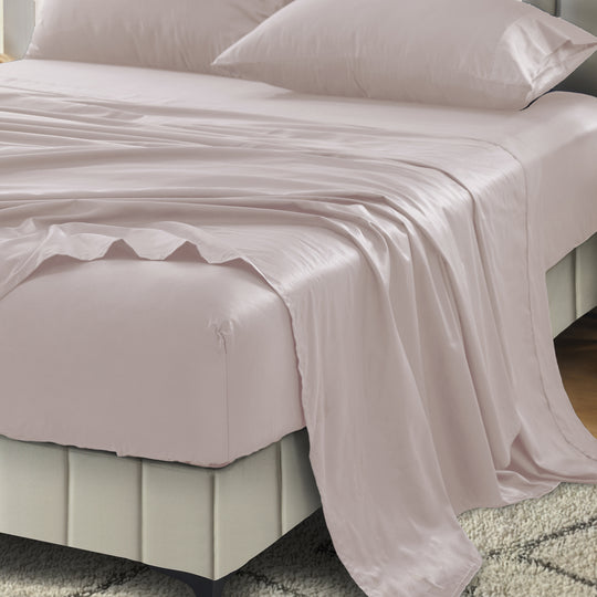Signature 500TC Classic Egyptian Cotton Mega Fitted or Flat Sheet Range Blush Pink