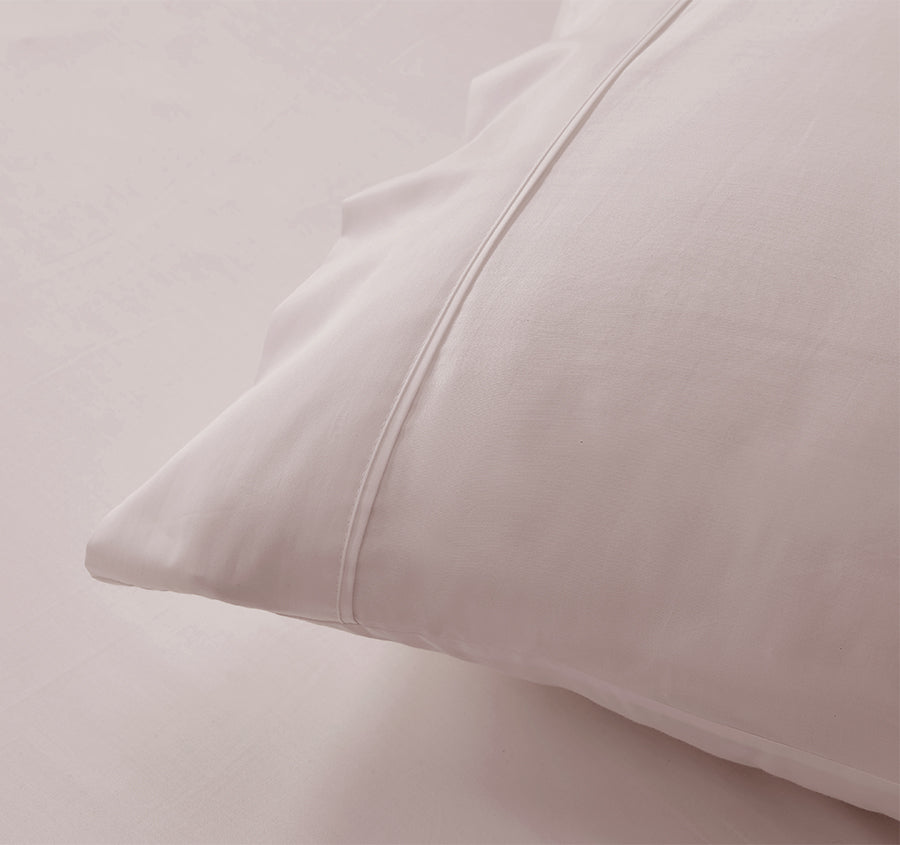 Signature 500TC Classic Egyptian Cotton Standard Pillowcase Pair Blush Pink