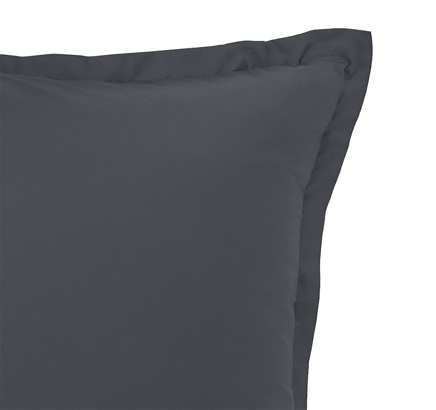 Signature 500TC Classic Egyptian Cotton Tailored European Pillowcase Charcoal Grey