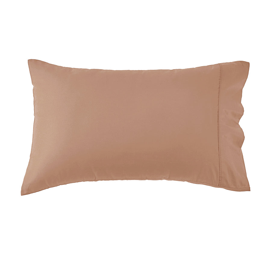 Signature 500TC Classic Egyptian Cotton Standard Pillowcase Pair Earth Clay