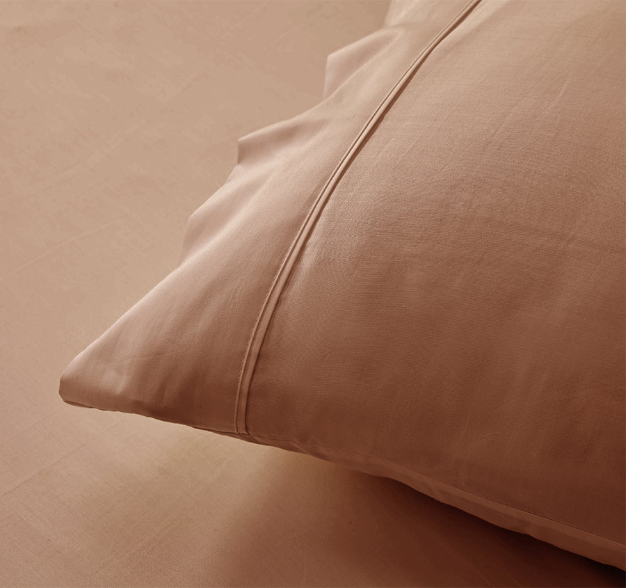 Signature 500TC Classic Egyptian Cotton Mega Sheet Set Range Earth Clay