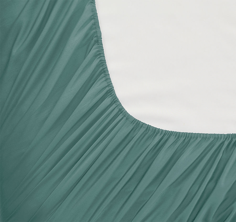 Signature 500TC Classic Egyptian Cotton Mega Fitted or Flat Sheet Range Jade Green