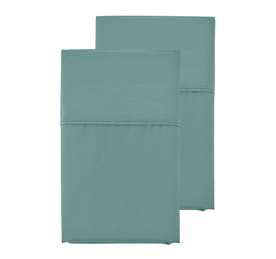 Signature 500TC Classic Egyptian Cotton Standard Pillowcase Pair Jade Green