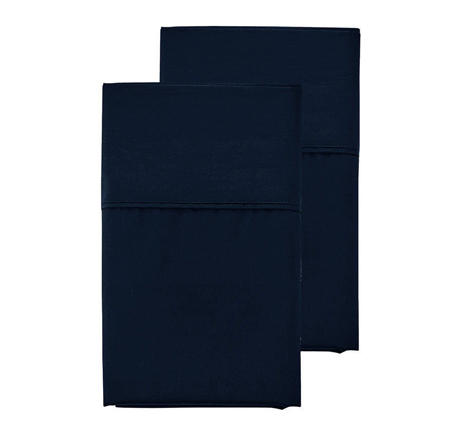 Signature 500TC Classic Egyptian Cotton Standard Pillowcase Pair Midnight Navy