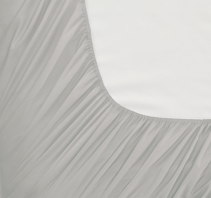 Signature 500TC Classic Egyptian Cotton Mega Fitted or Flat Sheet Range Silver Mist