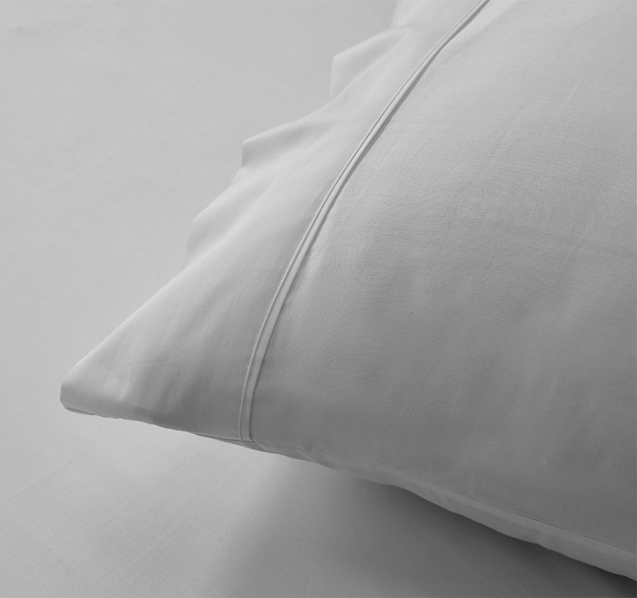 Signature 500TC Classic Egyptian Cotton Standard Pillowcase Pair Silver Mist
