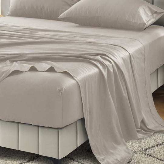 Signature 500TC Classic Egyptian Cotton Mega Fitted or Flat Sheet Range Warm Taupe