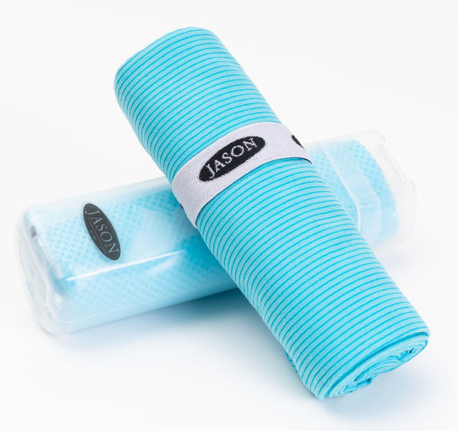 Gym Towel 2 Piece Set Aqua