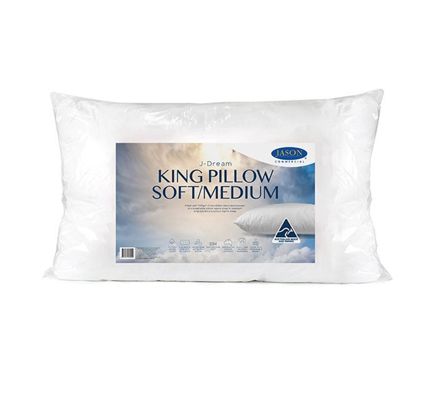 J-Dream Microblend 1100g King Soft Medium Pillow