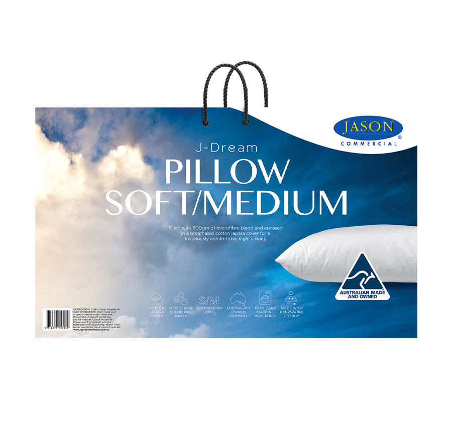 J-Dream Microblend 800g Standard Soft Medium Pillow