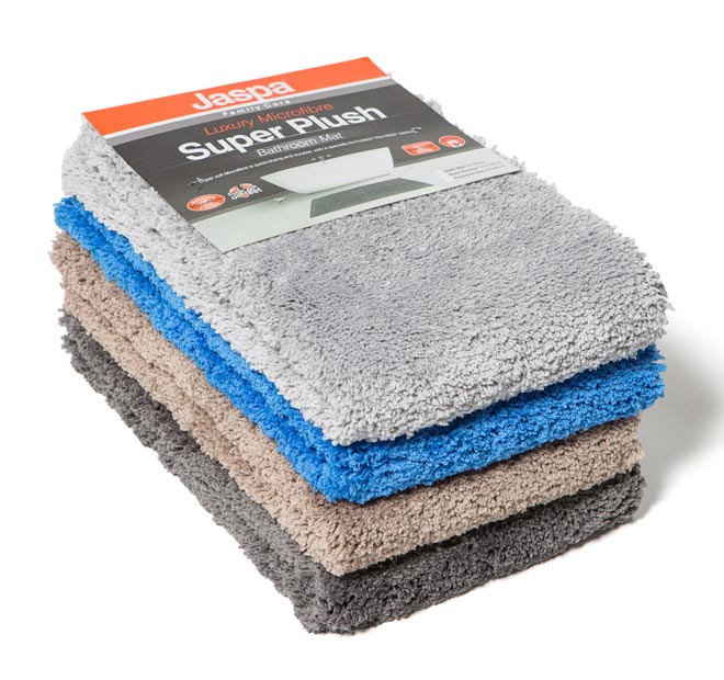 Super Plush Non-Slip Bath Mat Range Light Blue