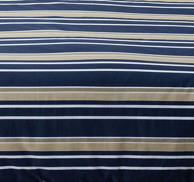 Brighton Quilt Cover Set Range Midnight Blue