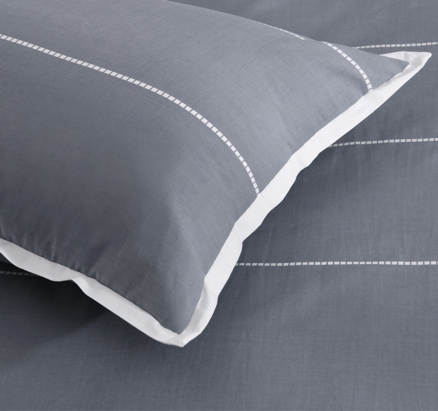 Calista Quilt Cover Set Range Granite