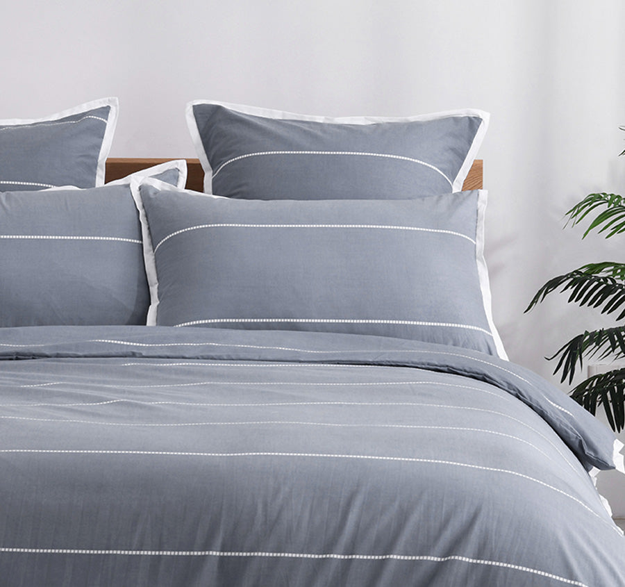 Calista Quilt Cover Set Range Granite