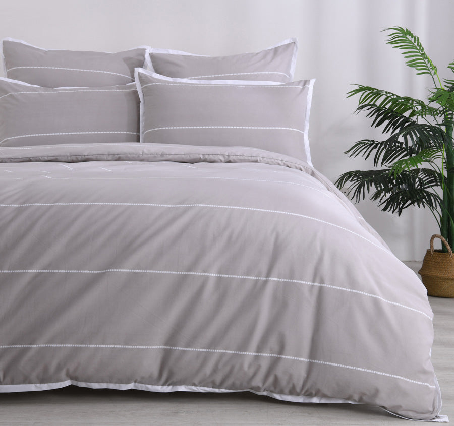 Calista Quilt Cover Set Range Hazel