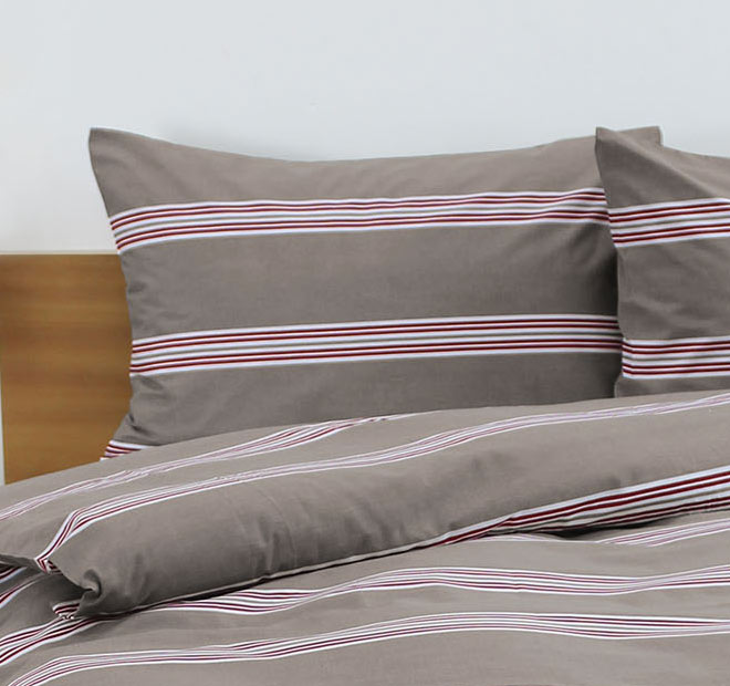 Hudson Quilt Cover Set Range Almond