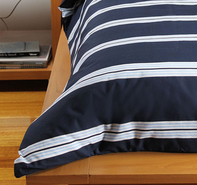 Hudson Quilt Cover Set Range Navy