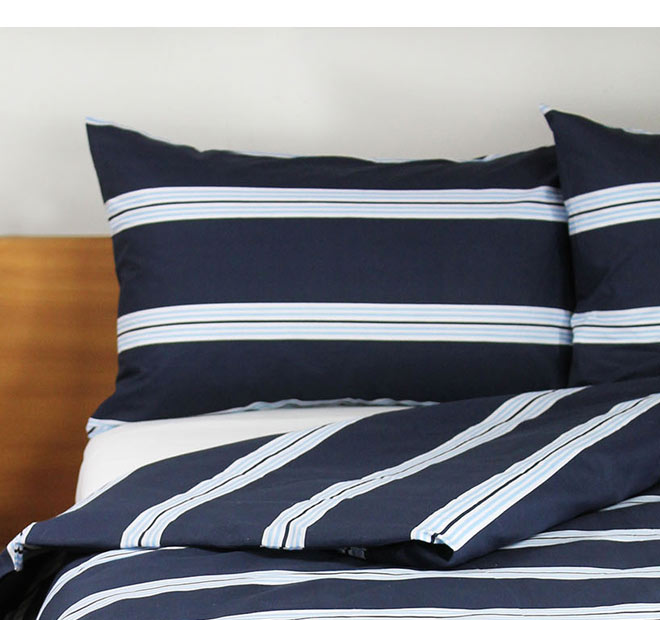 Hudson Quilt Cover Set Range Navy