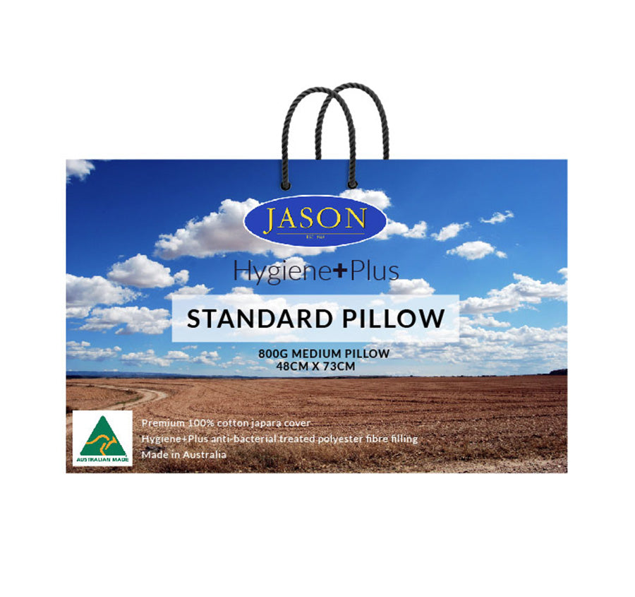 Hygiene+Plus Standard 800g Medium Pillow