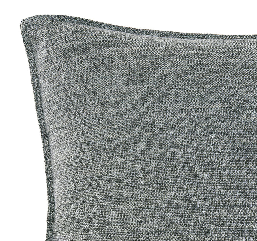 Linen Look 44x44cm Filled Cushion Pewter