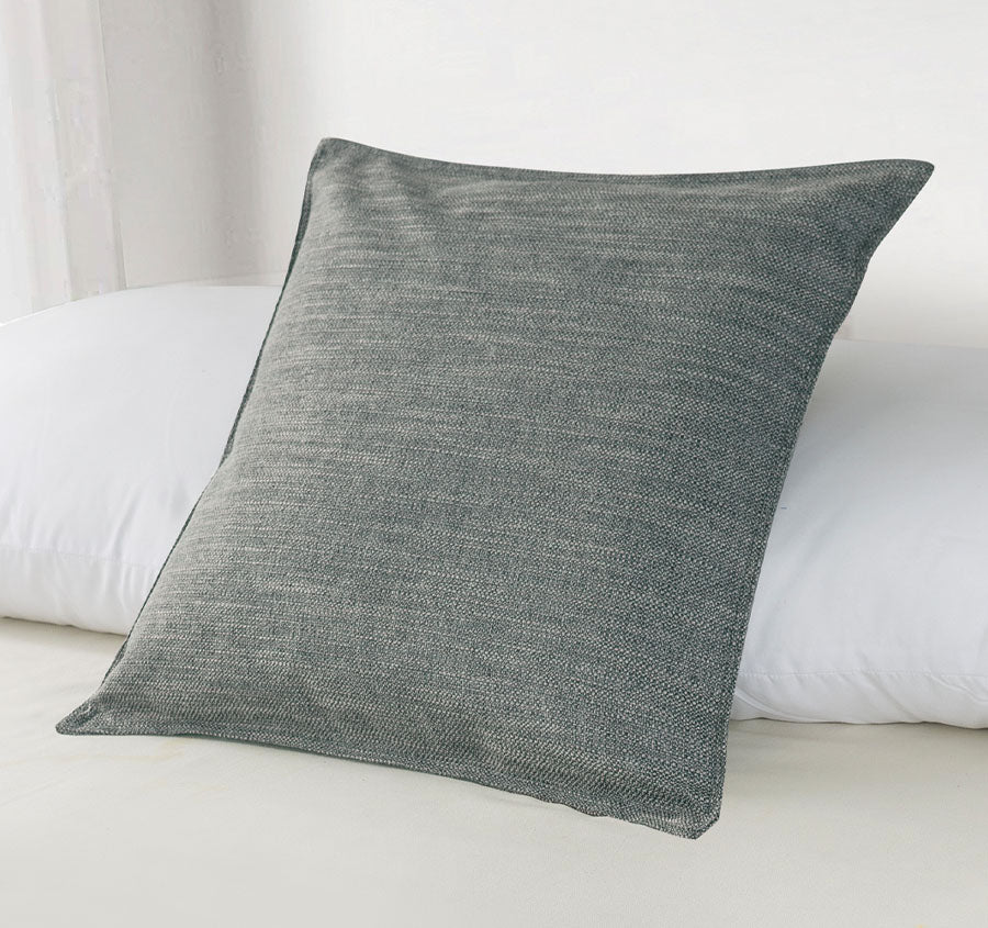 Linen Look 44x44cm Filled Cushion Pewter