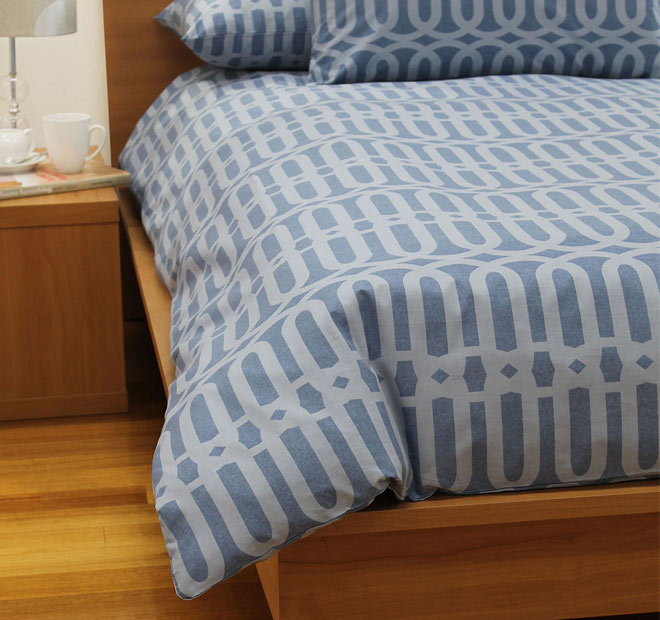 Linx Quilt Cover Set Range Denim