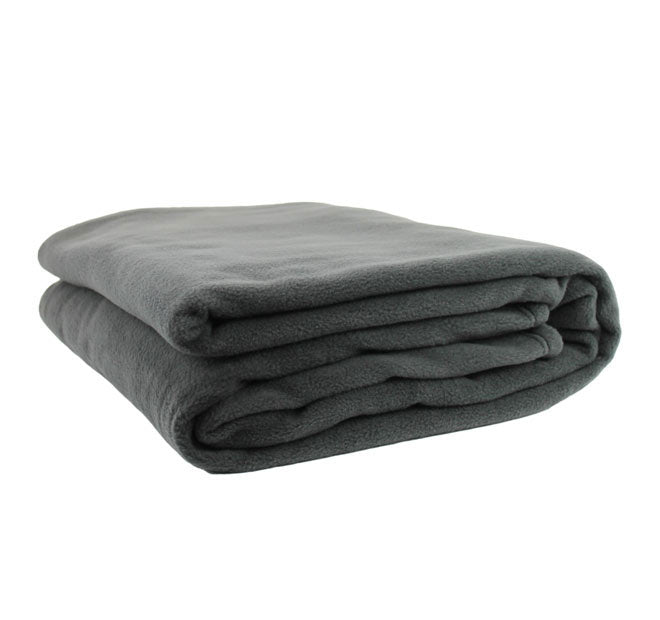 Polar Fleece Blanket Range Charcoal
