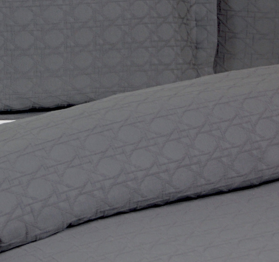 Villa Matelassé Coverlet Range Slate