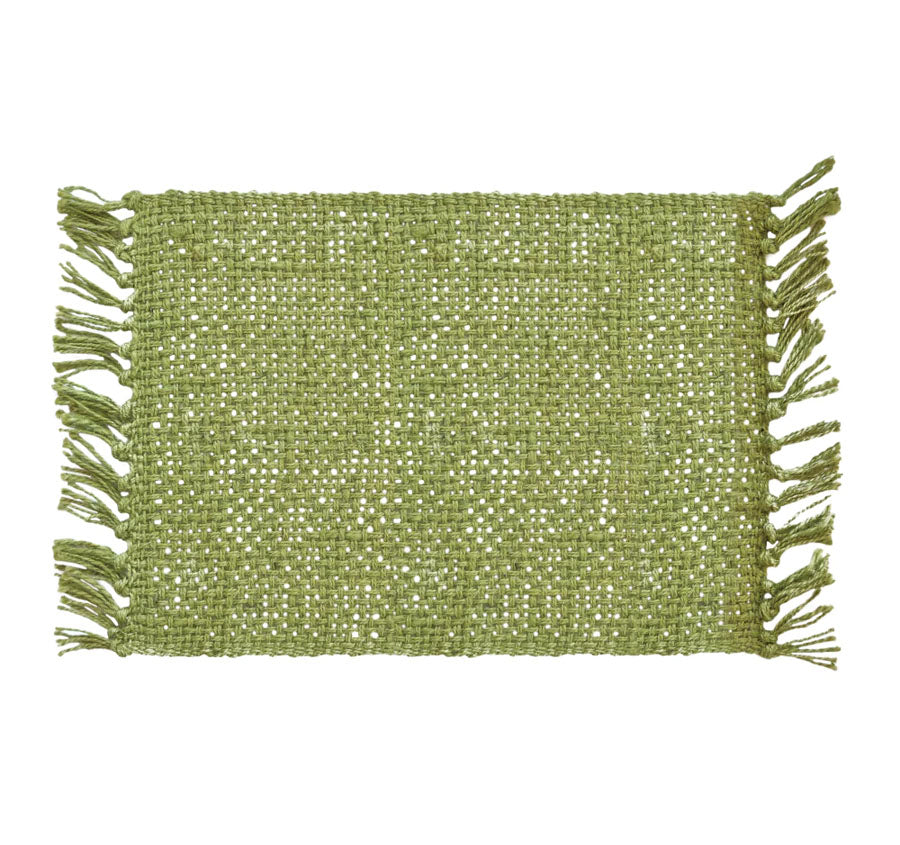 Rowan 33x48cm 4 Piece Placemat Set Bayleaf
