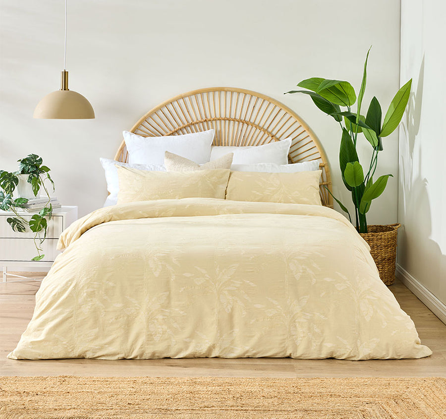 Ayanna Quilt Cover Set Range Natural