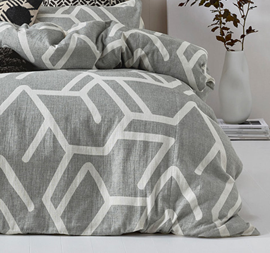 Bala Quilt Cover Set Range Grey