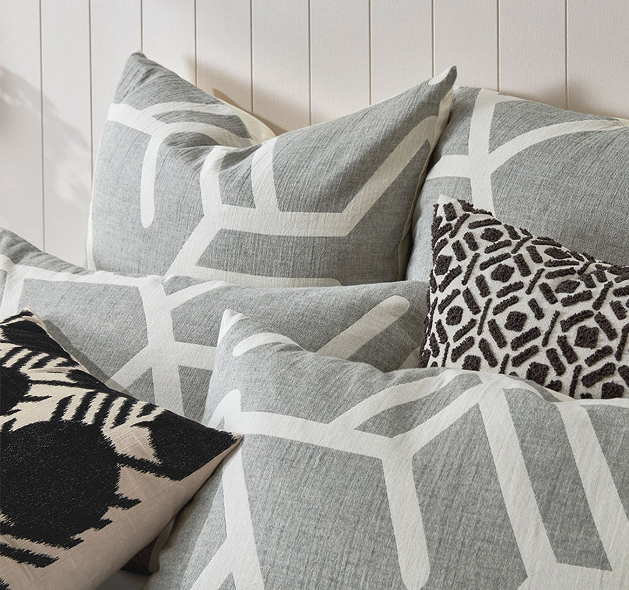 Bala Quilt Cover Set Range Grey