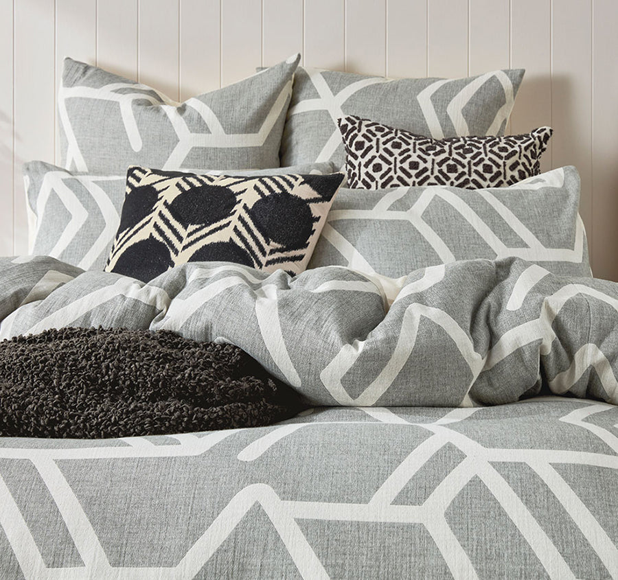 Bala Quilt Cover Set Range Grey