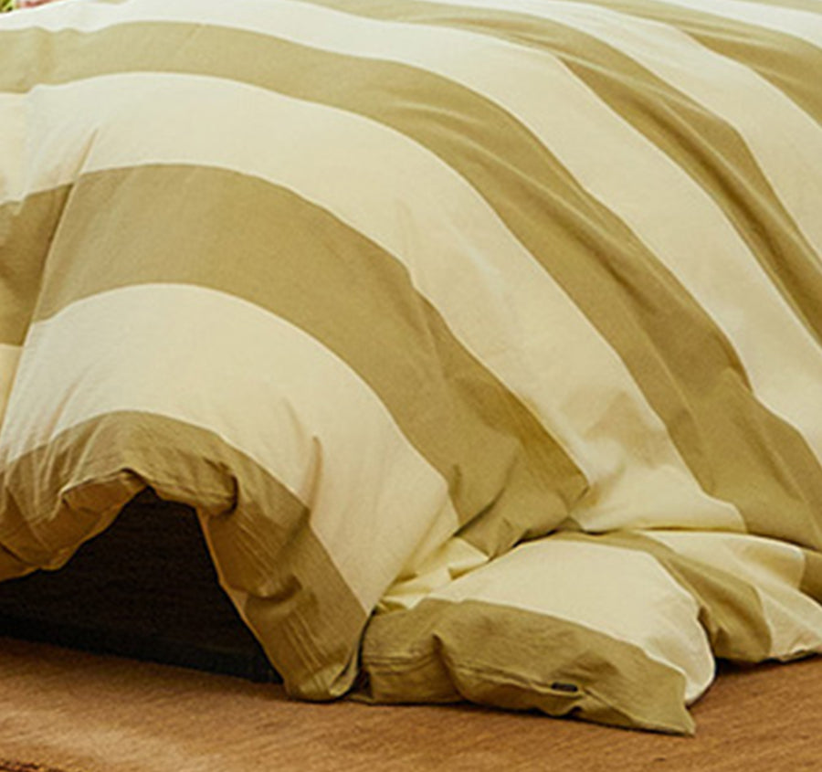 Breeze Quilt Cover Set Range Lime