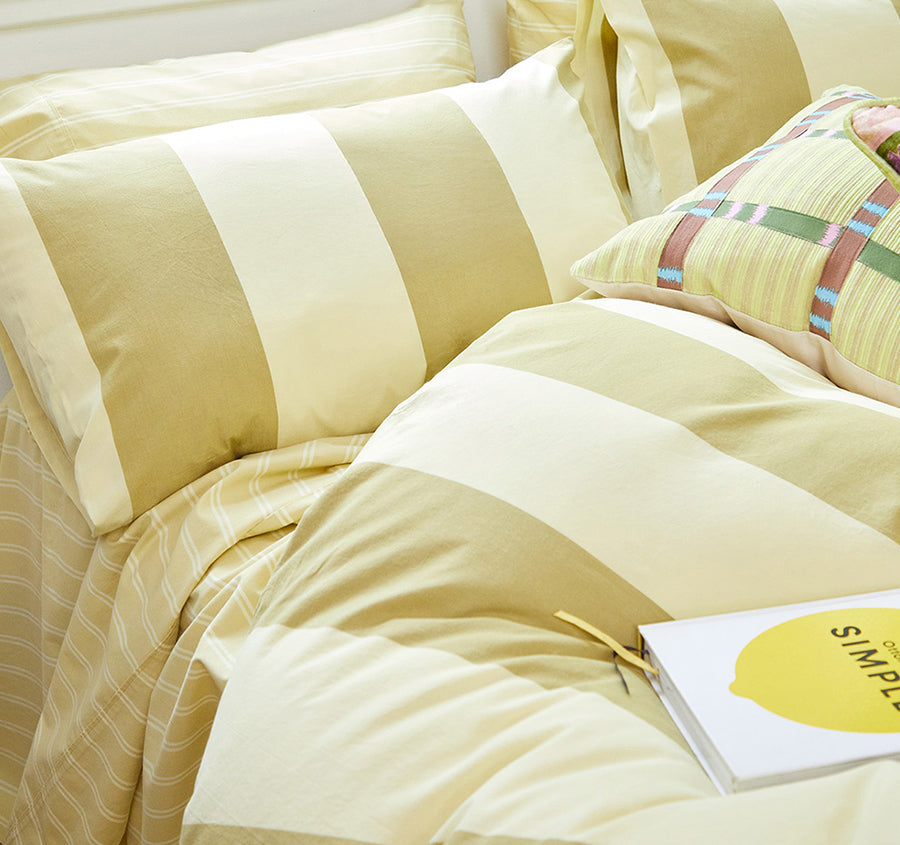 Breeze Quilt Cover Set Range Lime