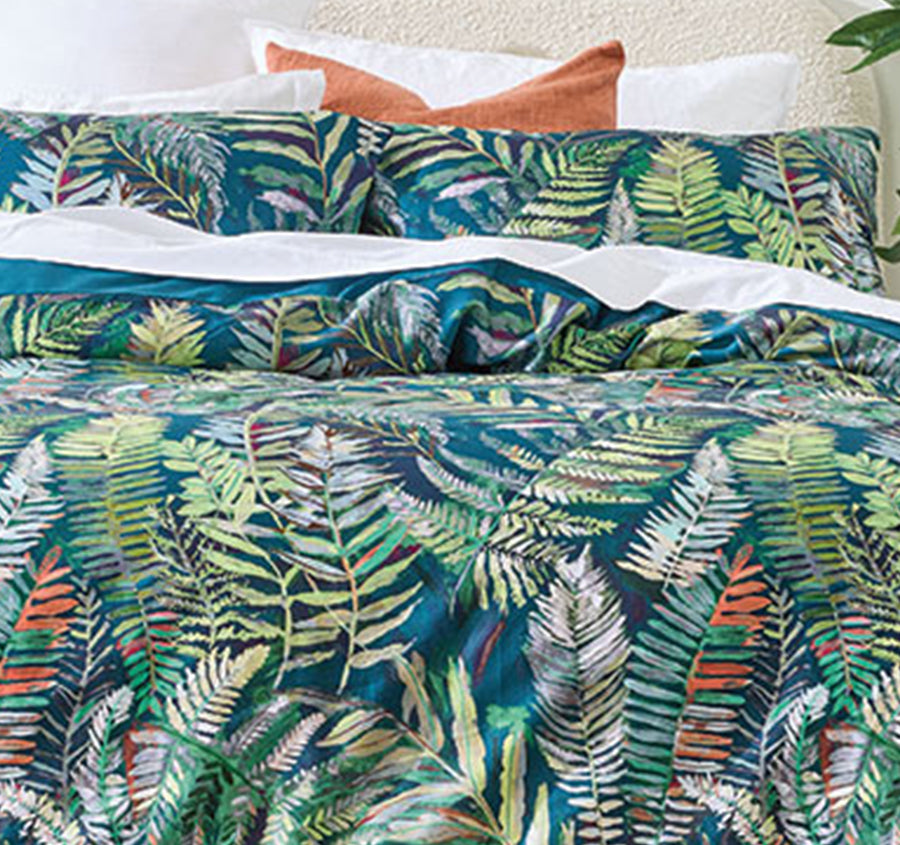 Fernly Quilt Cover Set Range Multi