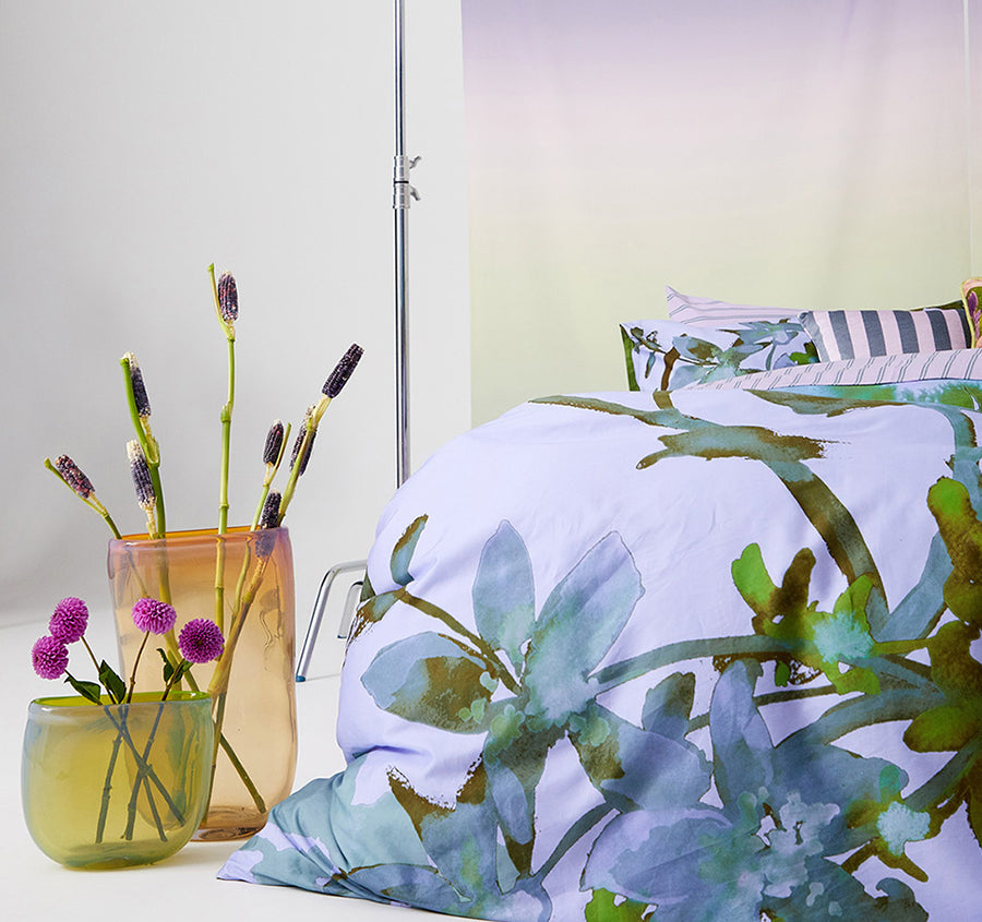 Floral Daze Quilt Cover Set Range Lavender