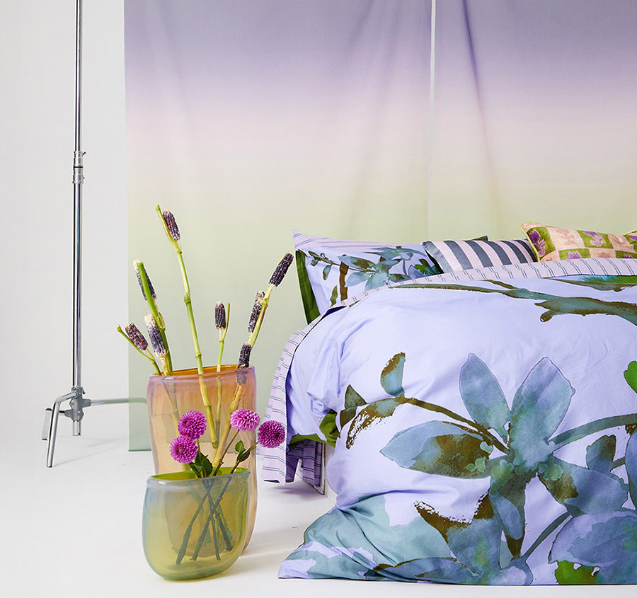 Floral Daze Quilt Cover Set Range Lavender
