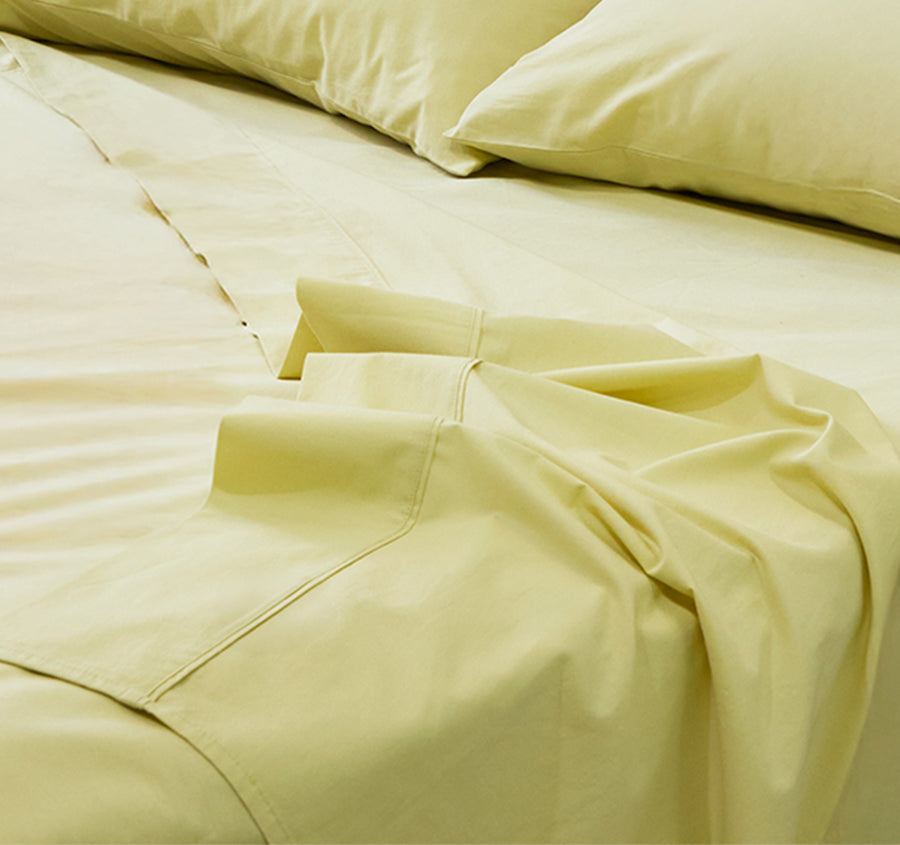 Haven Cotton Mega Sheet Set Range Lime