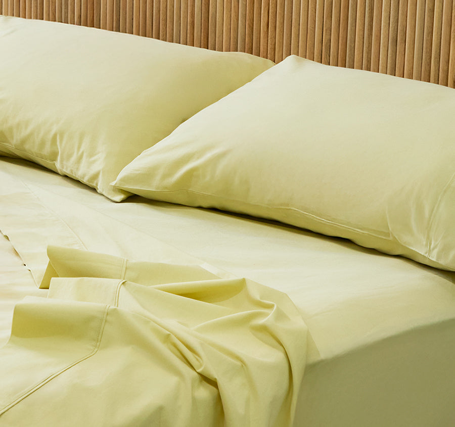 Haven Cotton Mega Sheet Set Range Lime