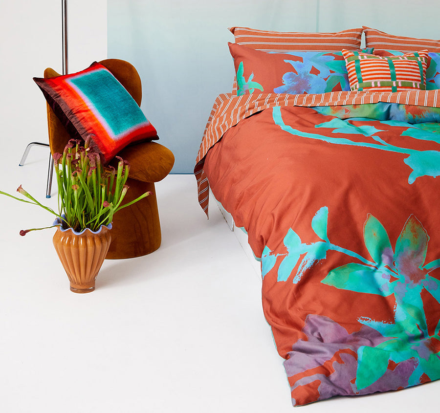Sahara Quilt Cover Set Range Rust