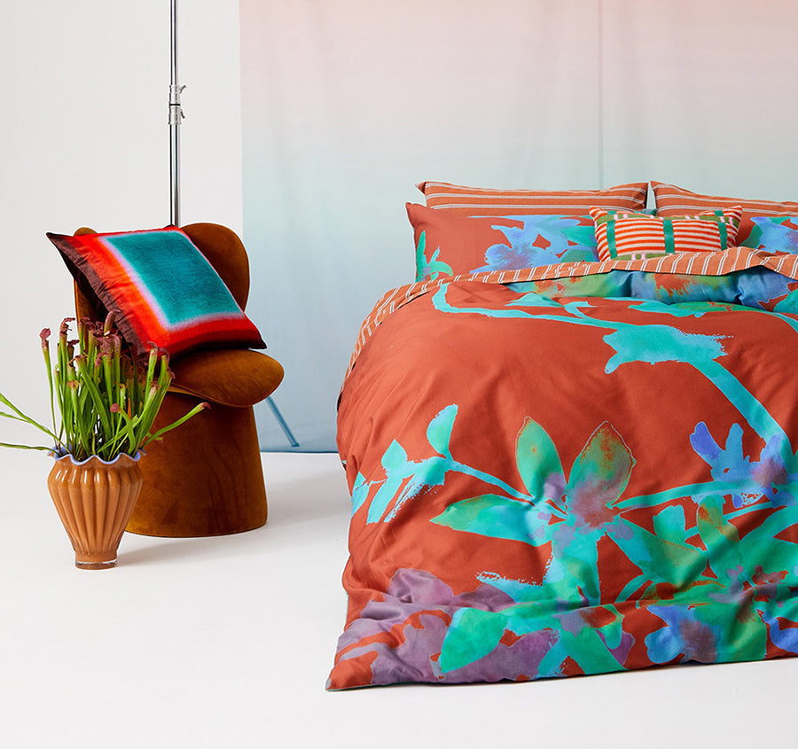 Sahara Quilt Cover Set Range Rust