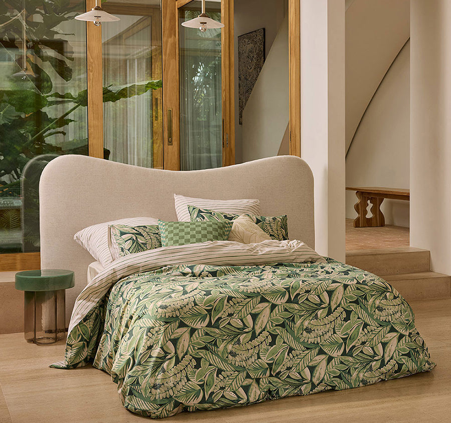 Salvador Quilt Cover Set Range Moss