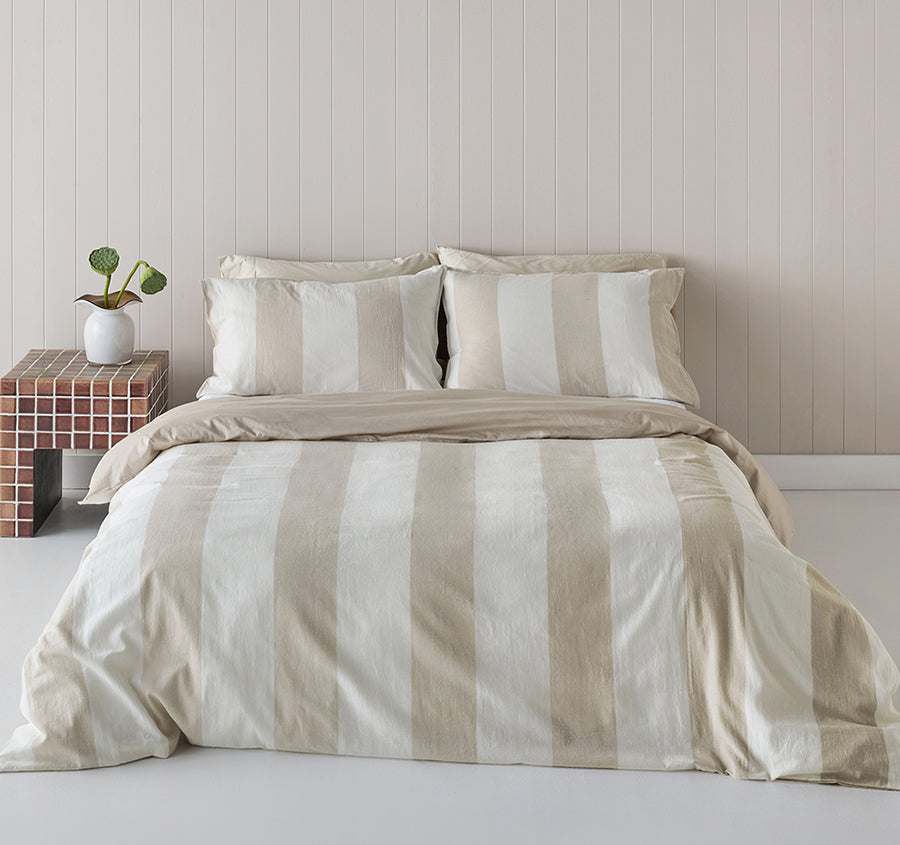 Somerton Quilt Cover Set Range Natural