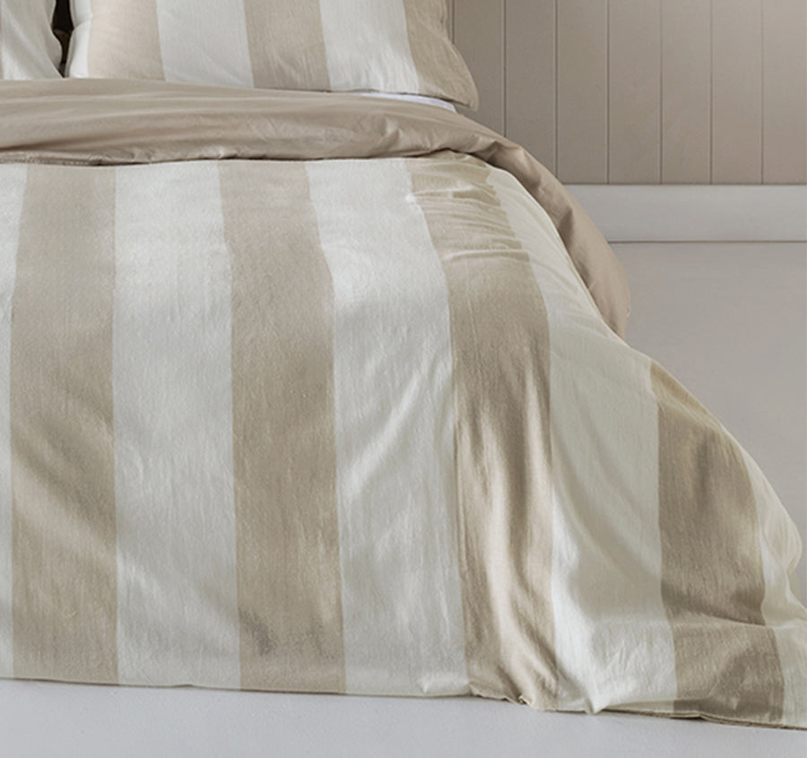 Somerton Quilt Cover Set Range Natural